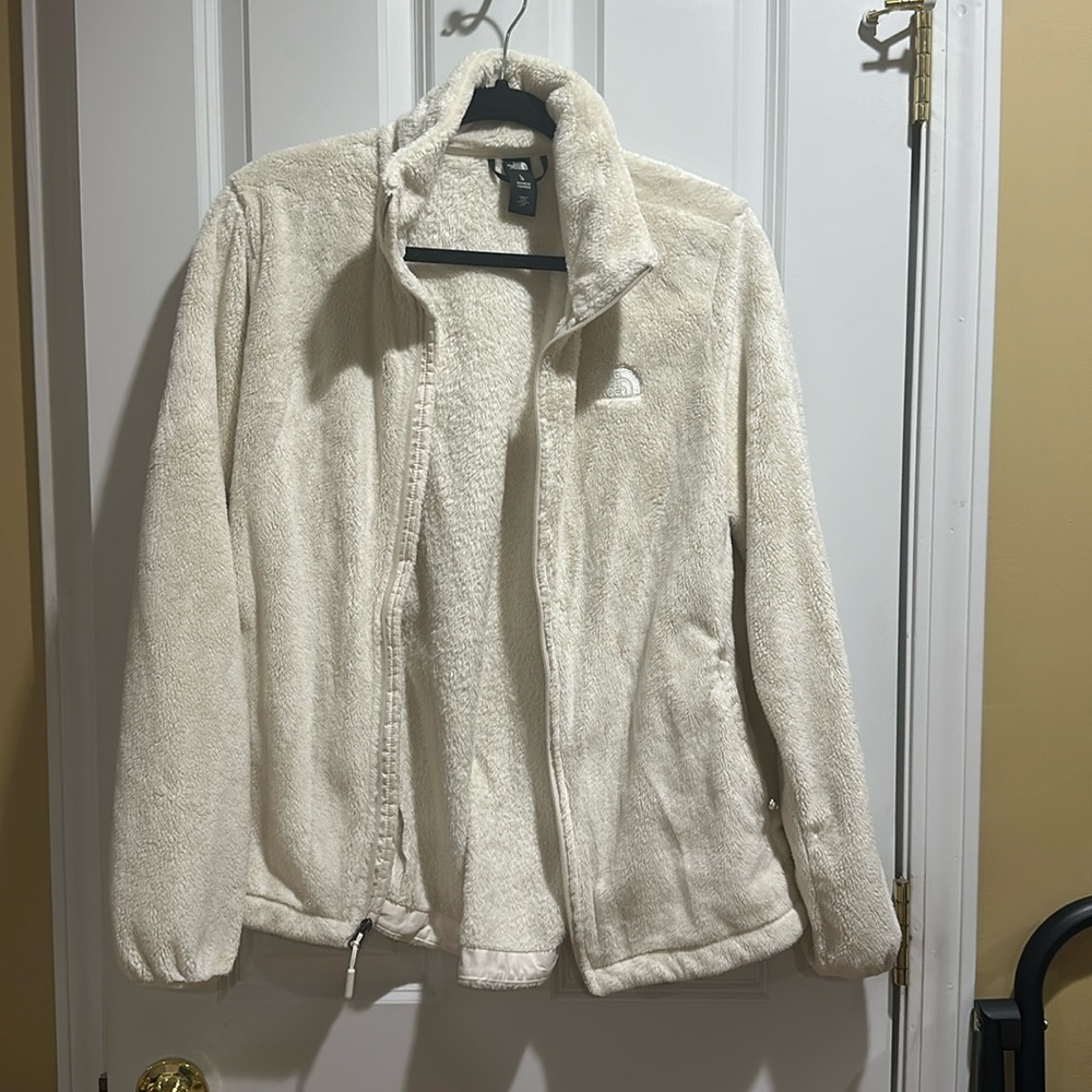 Cream fleece/sherpa